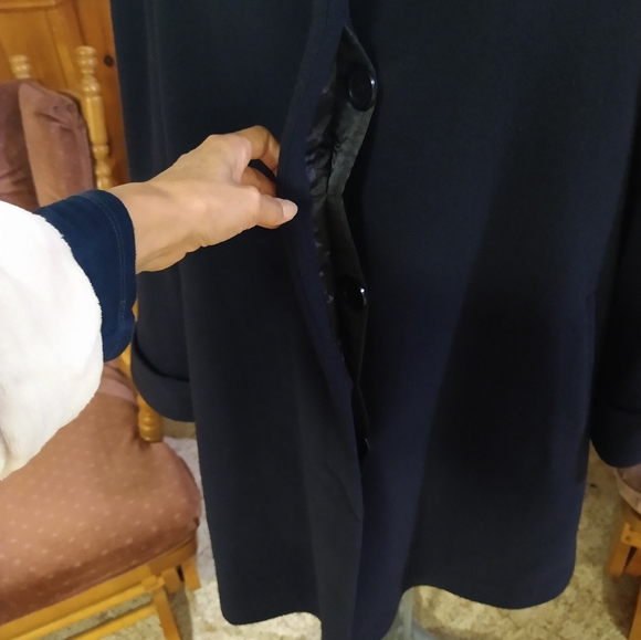 Size 12 Lorne Mitchel pure virgin rolling cashmere dress jacket - Picture 8 of 16